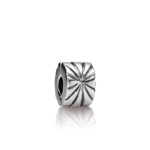 Pandora Sterling Silver 925 Radiant Sunburst Clip Charm Bead 790210 Thailand